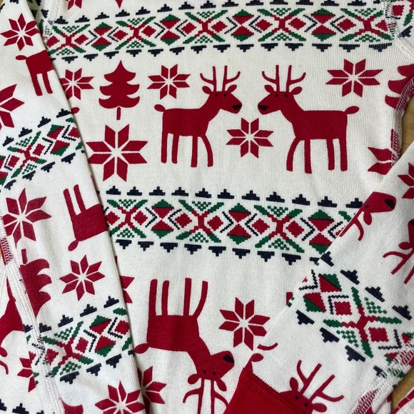 Hanna Andersson Dear Deer Christmas Holiday Pajamas size 5 / 110 - Picture 3 of 4